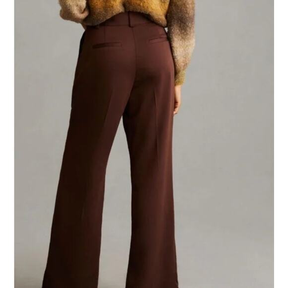 Favorite Daughter Split Decision Silky Trousers in‎ Chocolate Size 2 - Picture 2 of 14